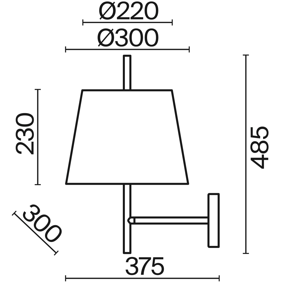 Настенный светильник (бра) Freya FR5118WL-01BS