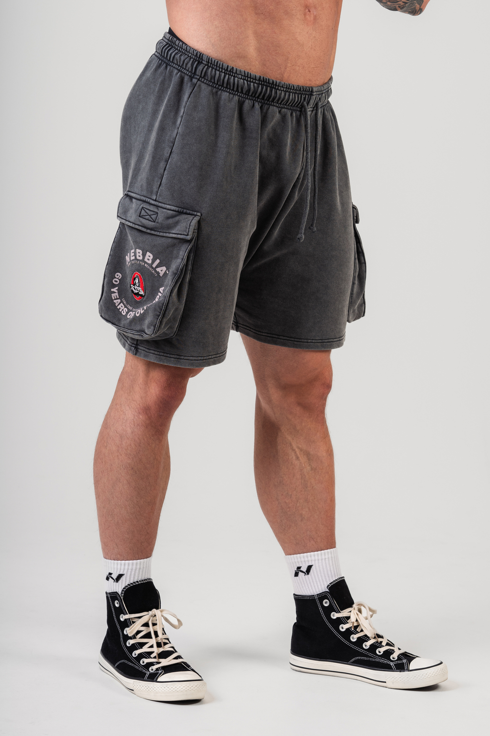 Шорты Washed Loose Fit Cargo Shorts LEGACY 787 Серые