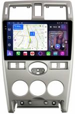 Магнитола для Lada Priora 2007-2013 (рамка серебро тип 2) - FarCar S500-TS10 монитор 9.5" QLED на Android 14, Быстрая, CarPlay, 4G SIM-слот