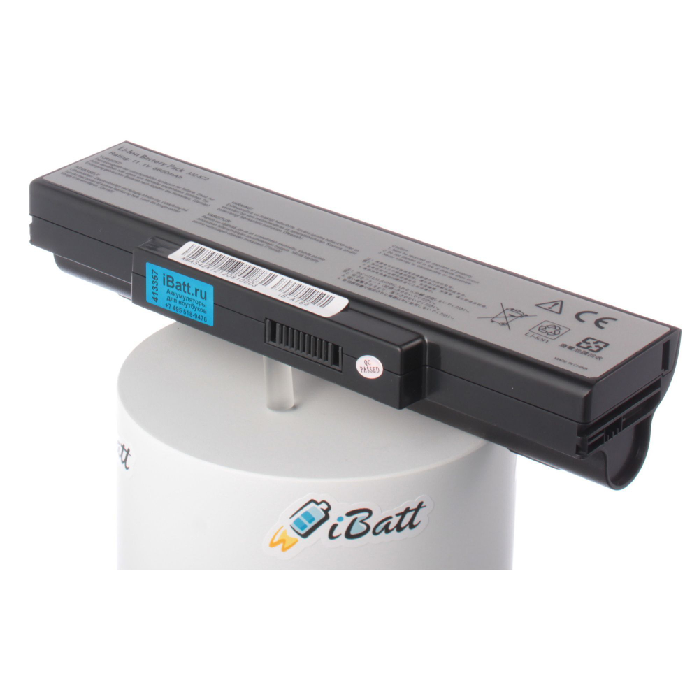 Аккумулятор iBatt 6600mAh, для N73 N73S N73SV K72 K73 N71 K73SV K72DR K73E K72F K73TK N73Jf N71Ja X73 X73S K73SD N71Jv K73TA N73Jg X73B X73SM PRO7BJ N73SM N73Jq N71Jq N73Jn K73SM N71Vg K72DY