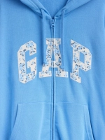 Свитшот с логотипом Gap на молнии из французского махрового полотна - GAP