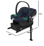Коляска Cybex Talos S Lux TPE complete Aton B2 Bay Blue Base One 4 в 1 Seashell Beige с дождевиками