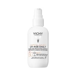 Невесомый солнцезащитный флюид для лица против признаков фотостарения Vichy UV-Age Daily SPF 50+, 80 мл