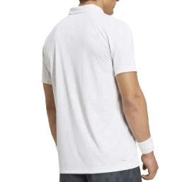 Мужское теннисное поло Adidas Club Climacool Graphic - white/dash grey