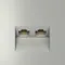 Розетка компьютерная двойная RJ45+RJ45 кат.6 Voltum S70 Сталь VLS060205