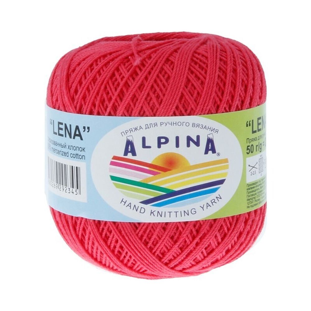 Пряжа Alpina Lena / уп.10 мот. по 50г, 280м, 53 св.красный Пряжа Alpina Lena / уп.10 мот. по 50г, 280м, 53 св.красный