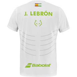 Мужская теннисная футболка Babolat Replica J.Lebron - white/white