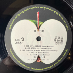 Винтажная виниловая пластинка LP The Beatles Let It Be (Япония 1971) (Оби) Get Back
