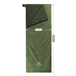 Мешок спальный Naturehike NH21MSD09 мини LW180, размер XL, молния слева, артикул NH21MSD09, цвет Зеленый