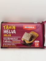 Tahin Halva Carob Fendikli KOSKA (Кунжутная халва с рожковым деревом и фундуком , 200 г (Турция)