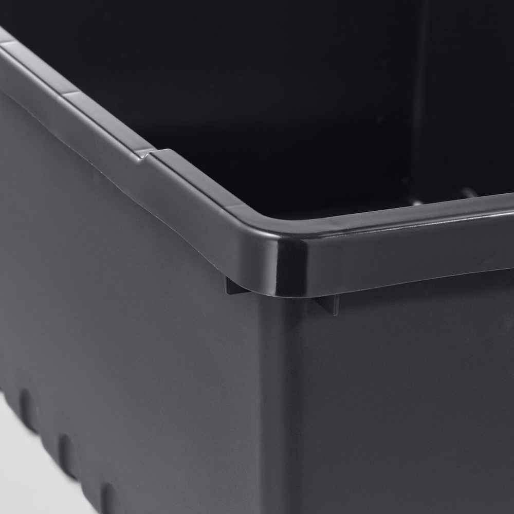 IKEA UPPSNOFSAD (ИКЕА УППСНОФСАД) — Контейнер, черный, 35x25x14 см/9 л, фото 2