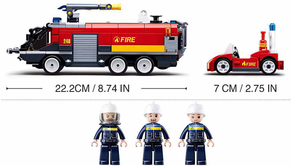 Konstruktor \ Конструктор Fire/ Vliegveld Brandweerwagen