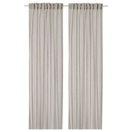 Комплект штор IKEA HALLEBRACKA (ХАЛЛЕБРАКА), Светло-серый, 145x250 см, 2 шт