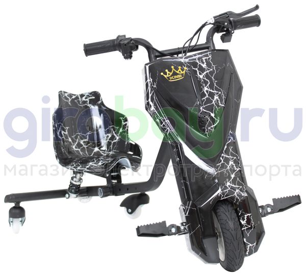 Электро Дрифт-карт IKINGI Drift Cart P2 250W (36V/4.4Ah) - Чёрная молния фото №2
