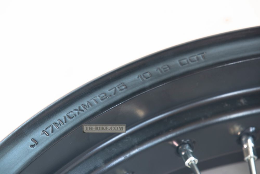 44650-KZZ-A21. WHEEL SUB ASSY,FR. BLACK COLOR. Honda CRF250M. Motard wheels