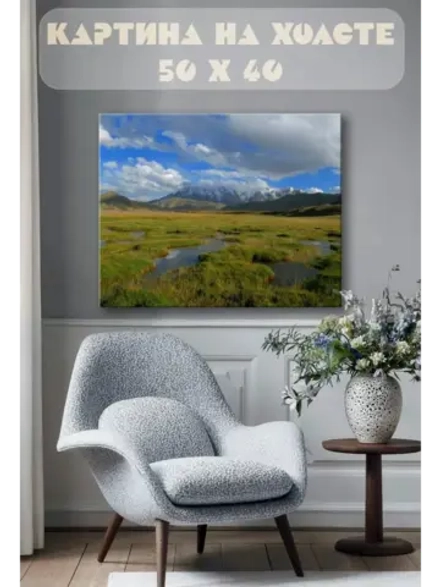 Картина на стену 40 X 50 Горный пейзаж