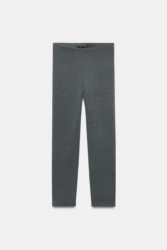 ZARA КОРОТКИЕ ЛЕГИНСЫ ИЗ ЛИОЦЕЛЛА, СЕРО-СИНИЙ