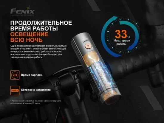 Фонарь Fenix Мод. BC21R V3.0 (1200лм-142м)(светодиод: Luminus SST-40)(157г)(от 1шт.18650 - в комплекте)