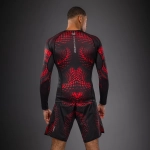 Рашгард Venum Matupa LS Black/Red/Silver