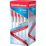 Ручка шариковая 1 мм, красная "CLASSIC Stick R-301" (ErichKrause)
