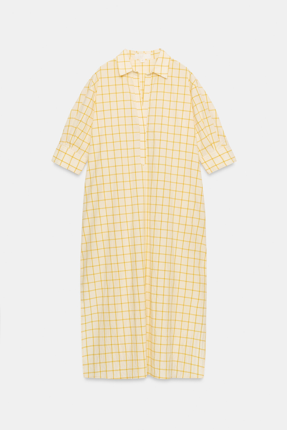 ПЛАТЬЕ-РУБАШКА В КЛЕТКУ — ZW COLLECTION — ZARA