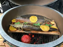 Керамический гриль Big Green Egg L Large (большой), 46 см, на ножках с рукояткой