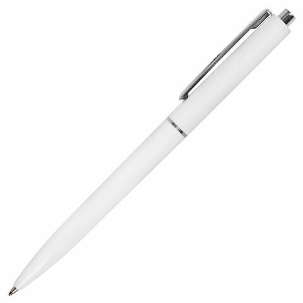Ручка шариковая автоматическая BRAUBERG X17 WHITE, 1шт, СИНЯЯ, корпус белый, стандартный узел 0,7 мм, линия письма 0,5 мм, 144156