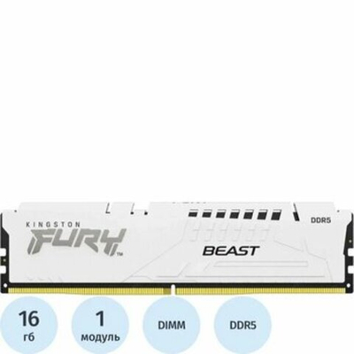 Оперативная память KINGSTON FURY Beast DDR5 16GB 5600MHz CL36 UDIMM KF556C36BWE-16