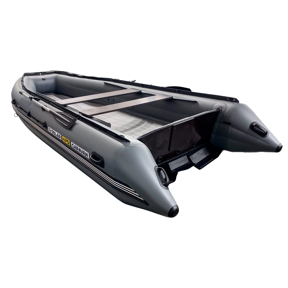 Лодка ПВХ Solar-470 Caravan Jet tunnel пиксель
