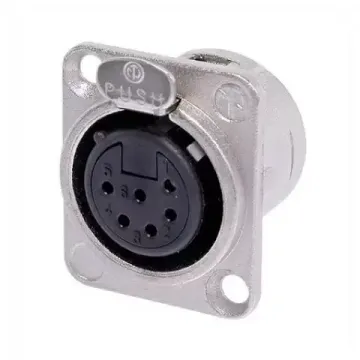 Neutrik NC6FD-L-1 панельный разъем XLR female 6 контакта