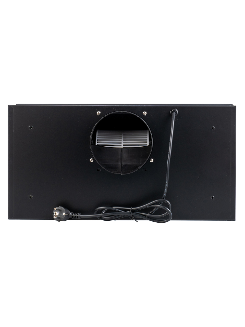 Вытяжка кухонная Caste-60RT (BLACK) черный, D150мм, 1200м3/ч, полновстраиваемая, мотор 230Ватт, стекло 60см, управл. сенсорное + ПДУ (MACBI)