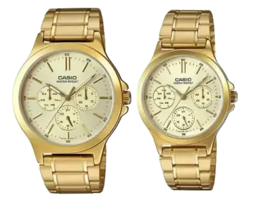 Парные часы Casio Standard: MTP-V300G-9A и LTP-V300G-9A