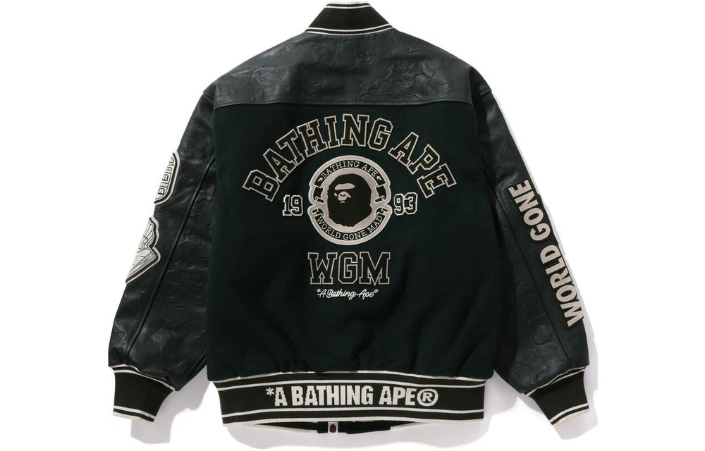 A Bathing Ape Bathing Ape Panelled Varsity Куртка