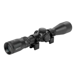 Прицел оптический BRITE WA3X 3-9X42 IR - вид со стороны окуляра с кольцами
