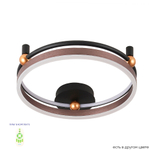 Потолочный светодиодный светильник Crystal Lux FERNANDO PL48W LED COFFEE/BLACK
