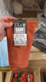 DRY MONSTER GLASS DIAMOND Микрофибра для стекла Коралловая 35х40см.Плотность 320г.Плетение - ромб.