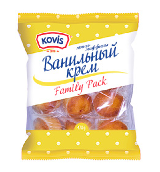 Мини-маффины Kovis ванильный крем 470г (6шт)