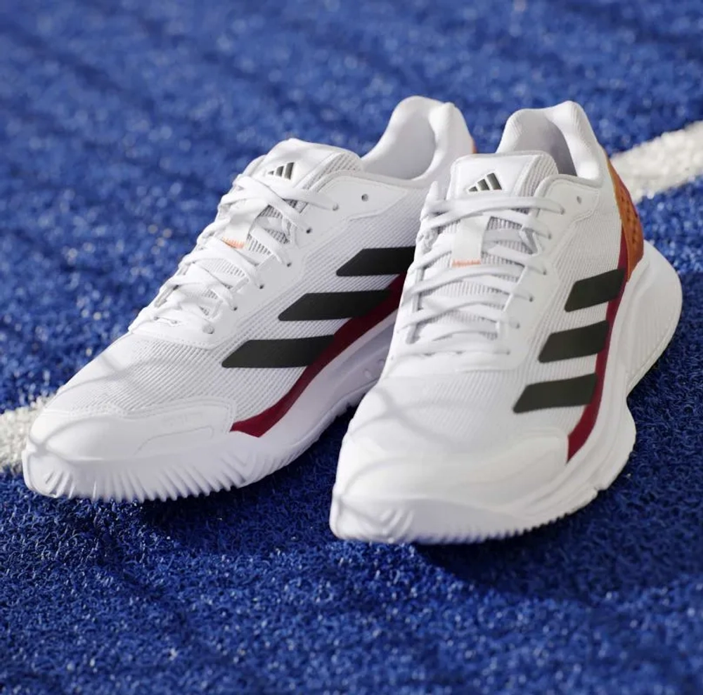 Мужские кросовки для Padel Adidas Courtquick Padel M - cloud white/core black/lucid orange