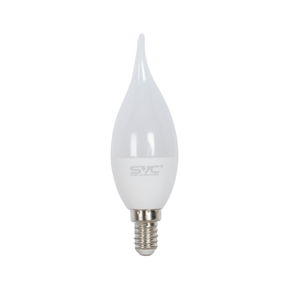 Лампа светодиодная SVC LED CB35-9W-E14-3000K Свеча на ветру Тёплый
