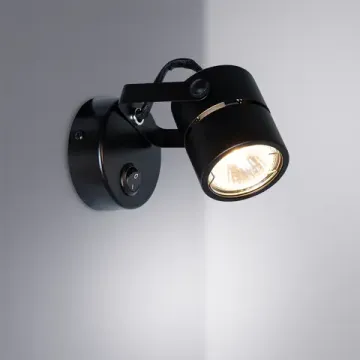 Спот 1*GU10 A1311AP-1BK черный Mizar Arte Lamp