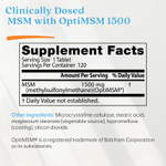 Doctor's Best, МСМ с OptiMSM, 1500 мг, 120 таблеток