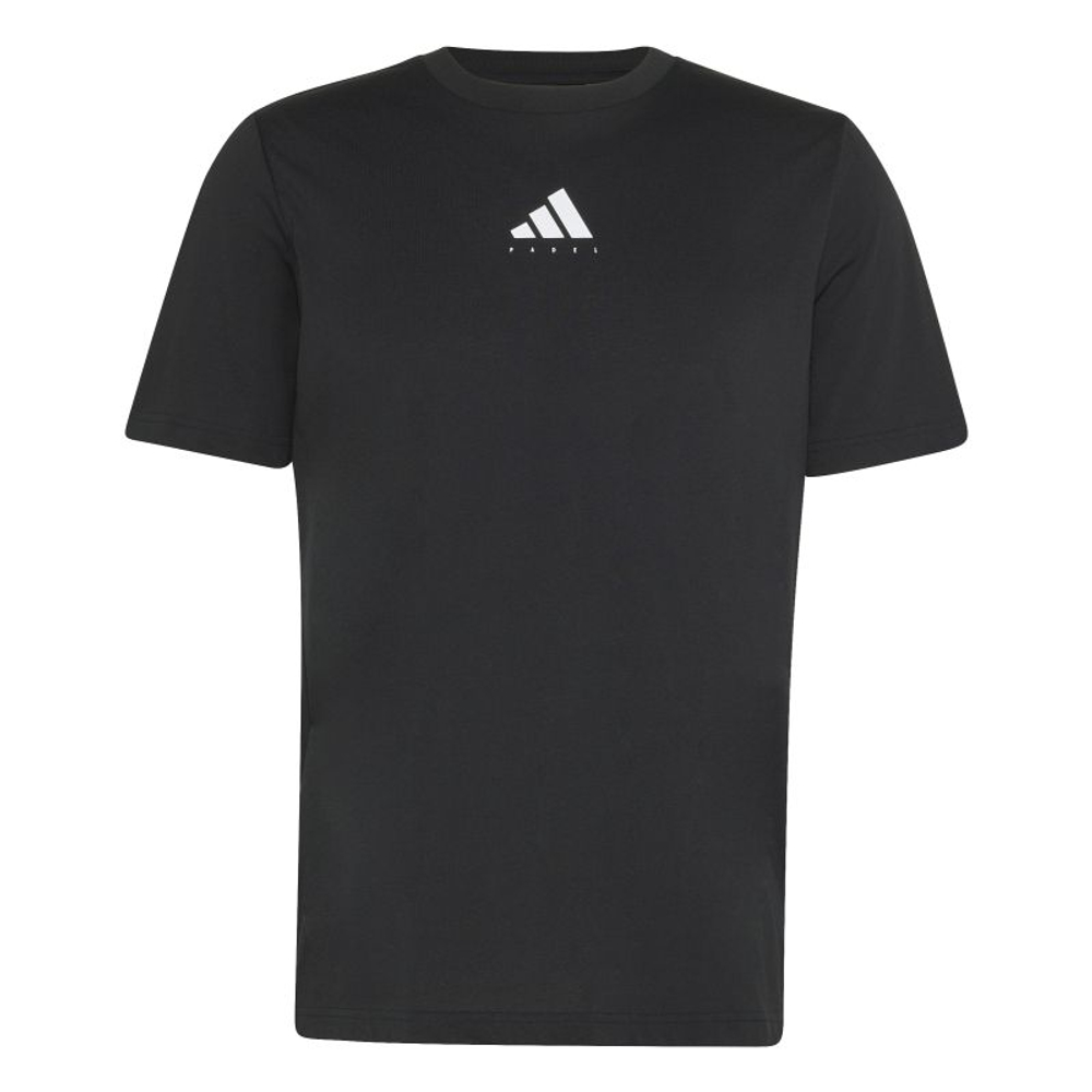 Мужская теннисная футболка Adidas With Graphic For Padel Category - black