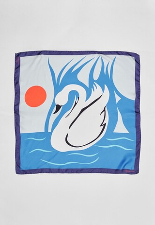 Шелковый платок AQQU BLUE 70x70