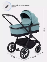 Коляска 3 в 1 MOWBaby Amber