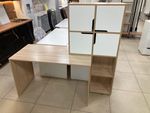 Стол письменный Квадро дуб сонома/белый