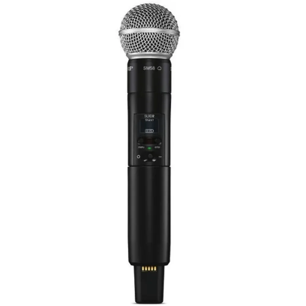 Shure SLXD2/SM58 — цифровой ручной передатчик с капсюлем SM58, диапазон H56 (518-562 МГц)