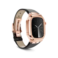 Корпус для Apple Watch ROYAL45 -  Rose Gold Brown Leather
