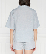 Льняная пижамы Ithaca Tommy Hilfiger - голубой(UW0UW04519)