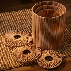 Корзина плетеная dholak beige из коллекции ethnic, размер s