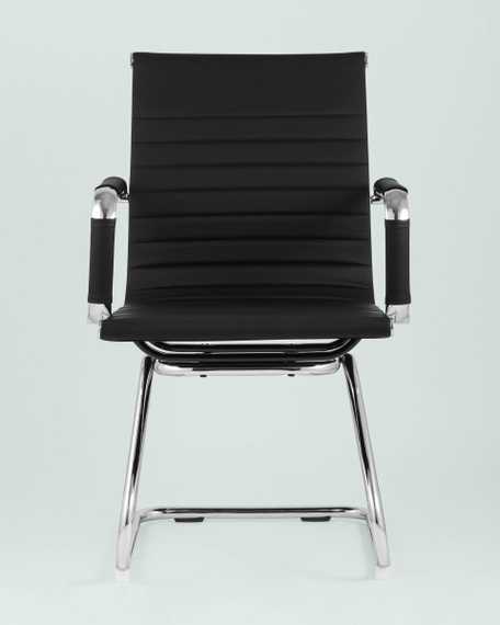 Кресло для посетителей TopChairs Visit черное 2 шт.